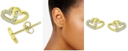 Giani Bernini Cubic Zirconia Intertwined Hearts Stud Earrings, Created for Macy's